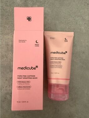 Medicube PDRN Pink Caffeine Night Wrapping Mask - Pink